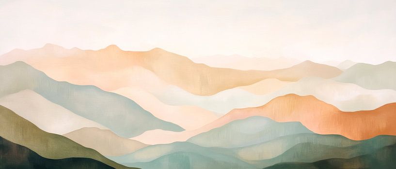 Berglandschaft Abstrakt von Poster Art Shop