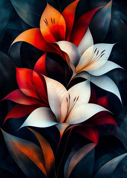 Lelie bloemen van JBJart Justyna Jaszke