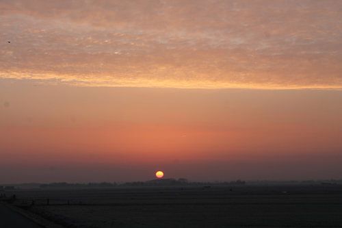 Zonsopgang winterochtend