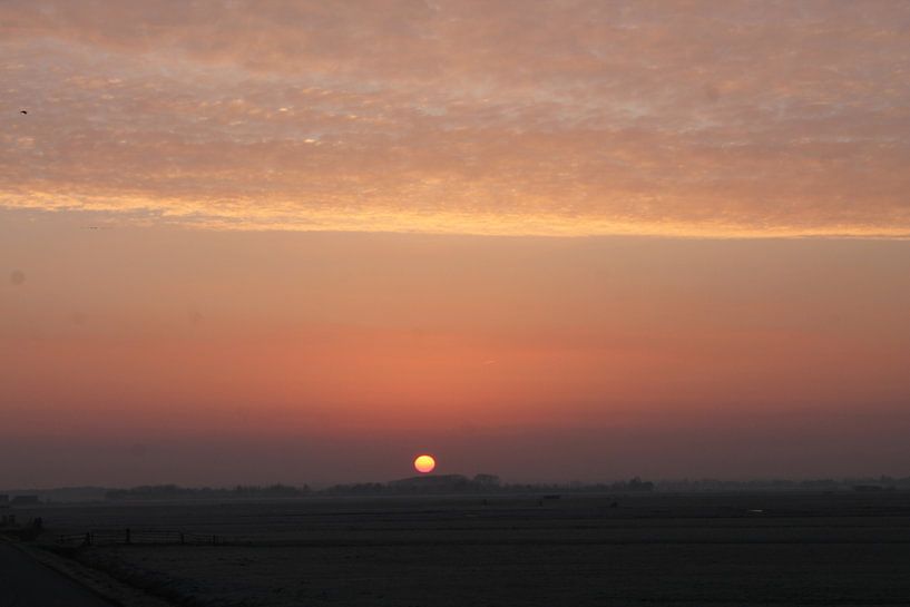 Sonnenaufgang Wintermorgen von Mark Nieuwkoop