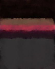 Noir, rose néon, gris. Peinture en champs de couleurs inspirée de Mark Rothko. sur Dina Dankers