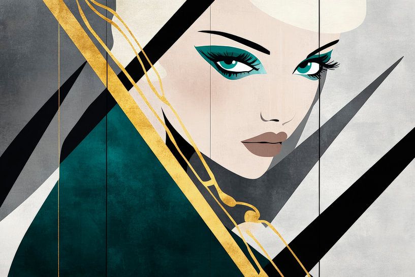 Moderne Eleganz mit scharfen Linien von Poster Art Shop