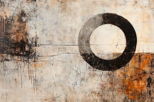 Abstract kunstwerk met cirkelvorm van Art & Soul Creations