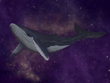Astral Space Whale van Jeanine Zuidhof
