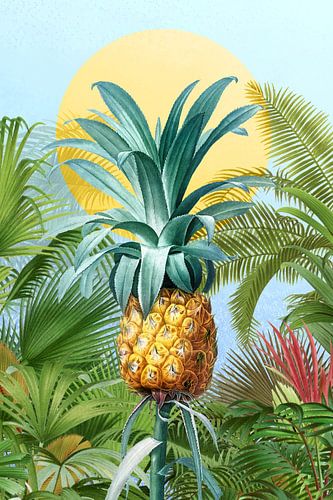 Tropical Art, Pineapple Included von Marja van den Hurk