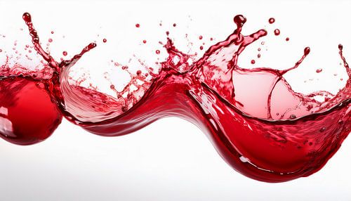 Rode kleur met druppels