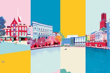 Stadsgezicht Utrecht van Suzanne Allewelt