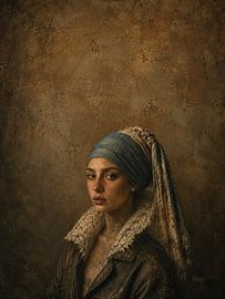 Muse with Pearl and Patina by René van den Berg