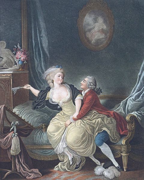 Louis-Marin Bonnet, Der zerbrochene Fächer,1769 - 1793 2 von Atelier Liesjes