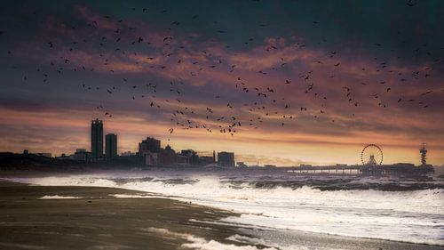 Gezicht op Scheveningen van Gerard Wielenga