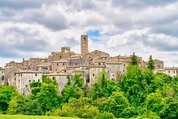 Italië Toscane dorpje San Casciano dei Bagni van eric van der eijk