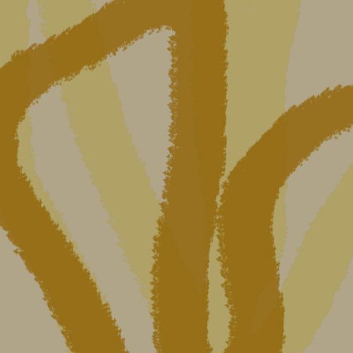 Pop van kleuren. Neonkunst. Abstracte lijnen in bruin en goud