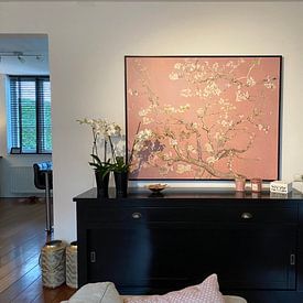 Kundenfoto: Mandelblüte (pink), Collage nach Vincent van Gogh , auf leinwand