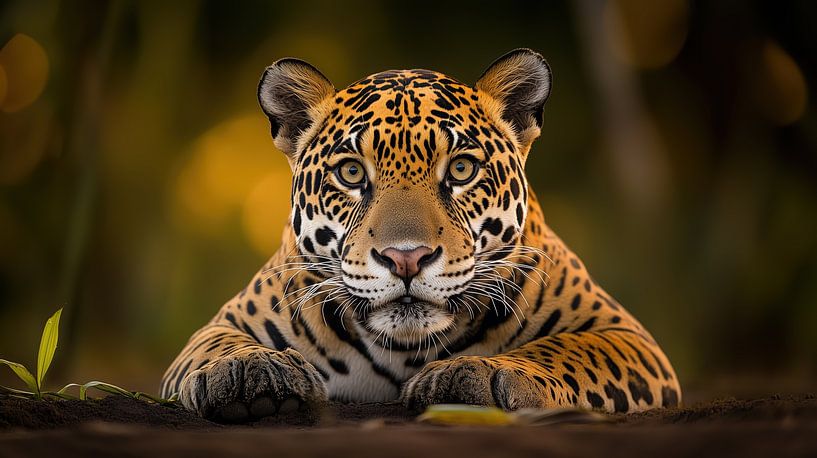 Close-Up Of Majestic Jaguar In Natural Habitat by Beeld Creaties Ed Steenhoek | Photography and Artificial Images