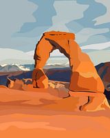 Zierlicher Bogen im Arches National Park