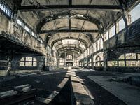 Abgelaufenes Kohlebergwerksgebäude in Belgien