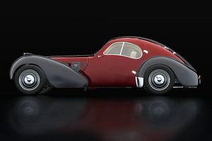 Bugatti 57-SC Atlantic 1938 Seitenansicht