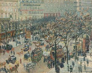 Camille Pissarro, Boulevard des Italieners, Morgen, Sonnenlicht, 1897