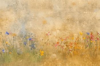 Blumenfeld, abstrakt