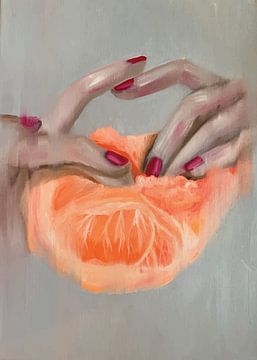 Sexy warm oranje van Doms Art