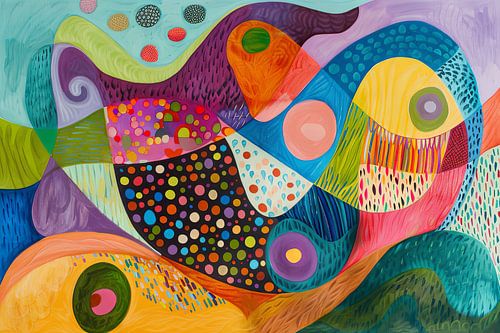 digitaal abstract schilderij