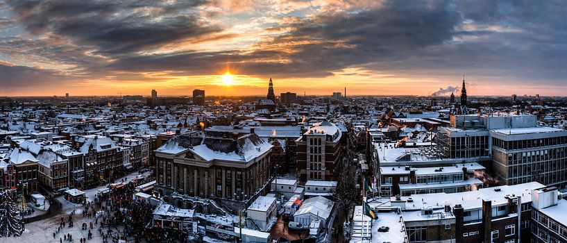 Panorama Winters Groningen van Volt