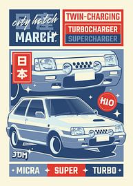 Nissan Micra Super Turbo K10 sur Kaminarirace