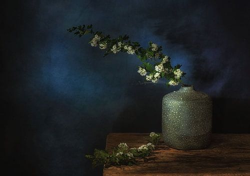 Minimalistisch awarded still leven met bloesemtakken .