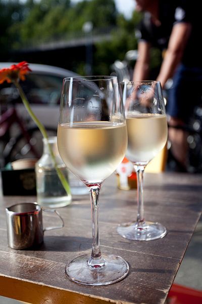 White wine in Berlin by Kees van Dun