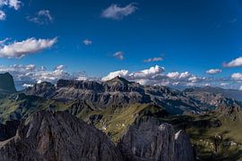 View of the Marmolada, Dolomites, Italy