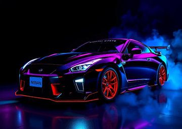 Nissan GT-R Black Neon by MIROKKU