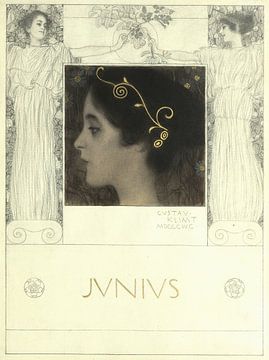 Gustav Klimt - Junius (1896) van Peter Balan