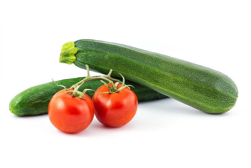 Vegetable isolated on a white background by Carola Schellekens