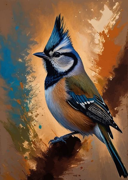 Crested Tit Bird by MIROKKU
