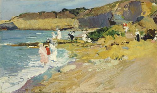 Rotsen bij de vuurtoren, Biarritz, Joaquín Sorolla y Bastida