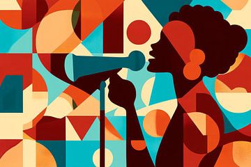 Kunstige melodieën in kleuren van Poster Art Shop