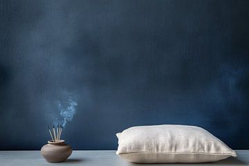 Calming corner with incense and cushions by Imperial Art House
