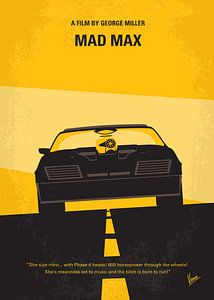 No051 My Mad Max 1 minimal movie poster van Chungkong Art
