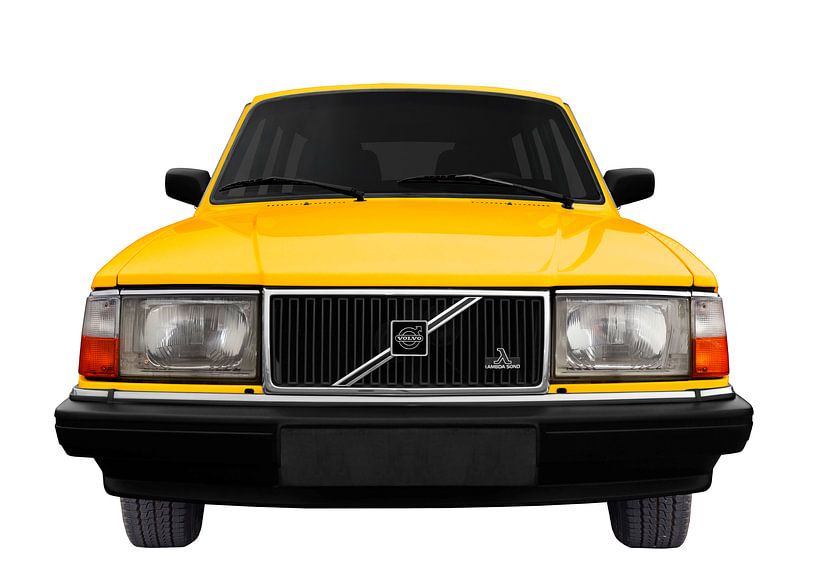 Volvo 245 in yellow von aRi F. Huber