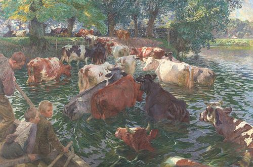 Emile Claus, Koeien die de Leie oversteken