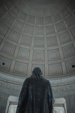 Jefferson Memorial, Jefferson from behind by Erwin van Kester