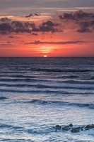 Zonsondergang in de zee