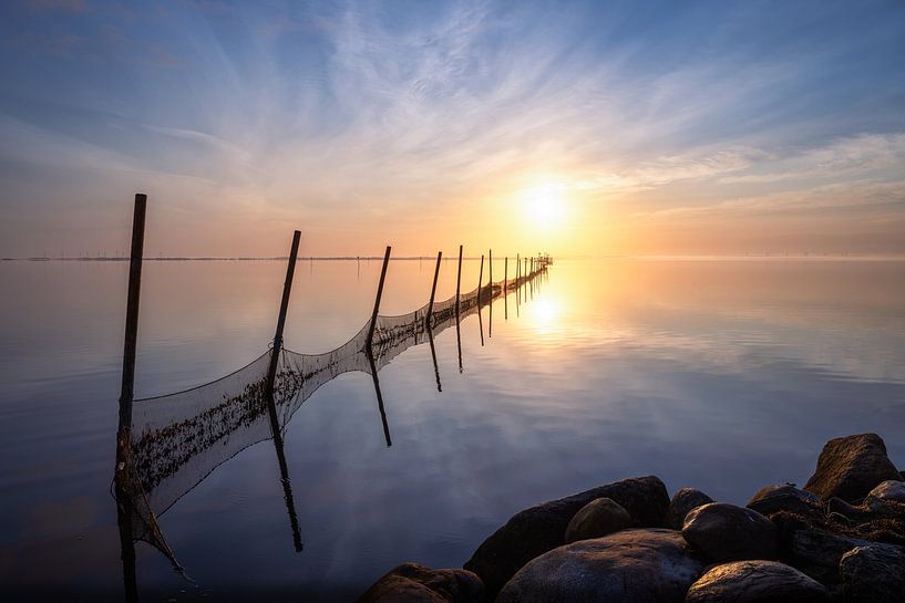 Fishing net at Ringkøbing Fjord by Leinemeister