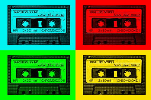 Musikkassette PopArt von Frank Kremer