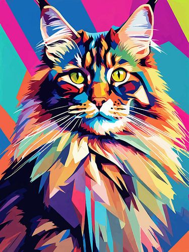Maine Coon Pop Art 3