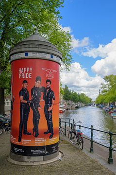 Peperbus op de Prinsengracht in Amsterdam