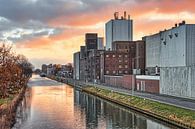 Sunrise in Weert at the Zuid-Willemsvaart canal by Jolanda de Jong-Jansen thumbnail