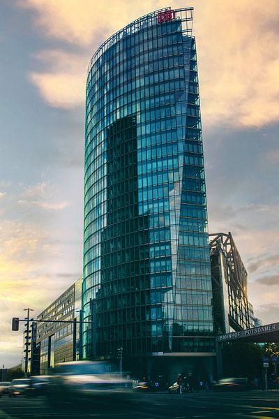 Potsdamer Platz Berlin Rush Hour by Frank Andree