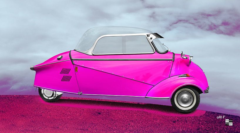 Messerschmitt KR 200 PINK cabin scooter by aRi F. Huber