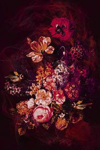 Blumen in Voile